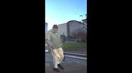 Feud between tap dancer and busker ends in good spirits as duo end up performing together