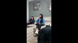Explosive cigarette lighter prank shocks mom in hilarious Madrid moment