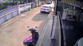 Sliding driveway gate topples onto woman as she leaves home