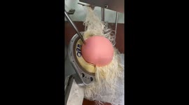 A Doll Receives A Full Head Of Hair