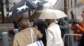 JEAN CARROLL arrives at federal court for her defamation of character trial against former President Donald Trump