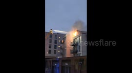 UK: Fire Engulfs Flats In Wembley, London 3