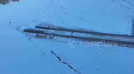 East Tianshan Mountain Tunnel in Hami, China