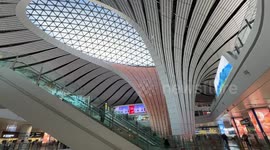 How Beijing Daxing airport handles increasing passenger flow during travel rush