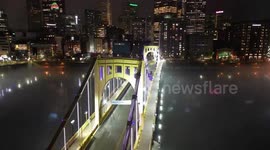 Fog overtakes Allegheny River in Pittsburgh