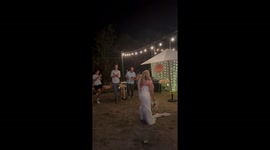 Wedding Bouquet Toss Falls Short and so Does Friend