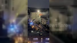 Fire Breaks Out In London Flats, UK