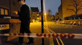 Police cordon off scene after man with crossbow shot dead in London
