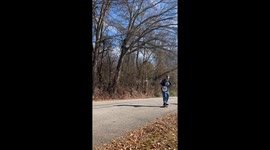 Guy on a skateboard, playing banjo. Inspirational video indeed!