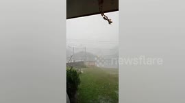 Hailstorm lashes homes in northern Thailand