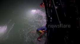 Vietnamese fishermen survive five days at sea 'by clinging onto a bucket'