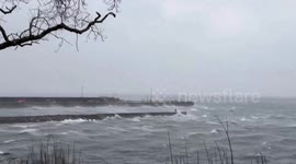 Storm Ingunn whips up sea as yellow weather warnings issued in northern UK