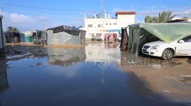Heavy Rains and Polar Depressions Compound Misery for Displaced in Gaza Strip