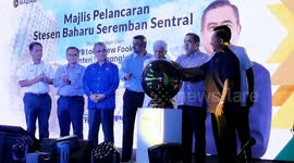 Transport Minister launches the Seremban Sentral Station construction project in Seremban, Malaysia