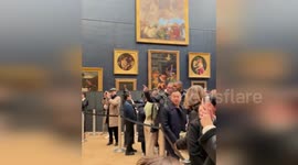 Protestors Vandalize Mona Lisa in Demand for Sustainable Food Social Security in Paris, France