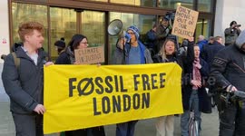 Climate activists support Greta Thunberg outside Westminster Magistrates’ Court