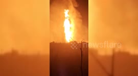 Flames shot up into air as pipeline explodes in Oklahoma