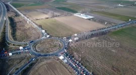 Greek farmers continue protests demanding gov't pledged aid
