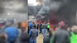 Farmers protest in Brussels, Belgium