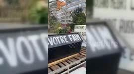 Hundreds of Farmers Protest on Brussels, Belgium