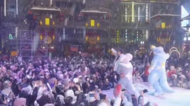 Tourists Enjoy a Lantern Show and a Performance in the Snow in Shenyang, China