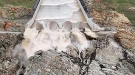 Water released through Oroville spillway as California braces for atmospheric river storm