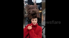 Stylist crafts stunning dragon-themed hair for woman ahead of upcoming Chinese New Year