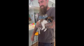 Son gets an adorable puppy in surprise from his Father *Wholesome*