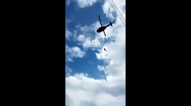 rescate de persona perdida en una montaña