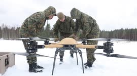 CLB 6 Conduct Test Flights Using A TRV-150 Drone While in Finland