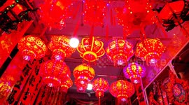 Citizens shop for Spring Festival Ornaments at A Market in Enshi, China