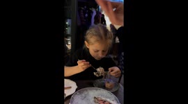 When Your Daughter Tries Oyster for the First Time