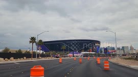 Allegiant Stadium prepares for Superbowl 58 on February 11