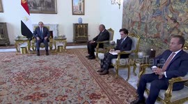 Egyptian president calls for two-state solution to settle Palestinian issue