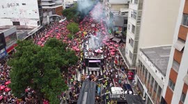 Aerial view of the Pre-Carnival Blocks