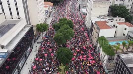 Pre-Carnival Festivities Fill The Streets of Sao Paulo, Brazil