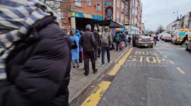 Massive queue outside new dental practice in the hope of getting NHS dental care