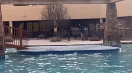 Officers Brave Freezing Waters for Special Olympics Athletes in Santa Fe, USA