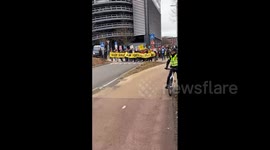 Netherlands: Extinction Rebellion Protesters Block A12 Section Leading To Parliament In The Hague