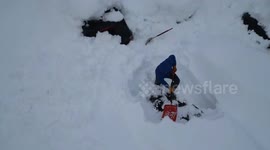 Multi-day winter storm dumps over 100cm of snow on Canada's Nova Scotia