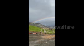 US: Rainbow Appears In Oroville, California After Powerful Atmospheric Storm