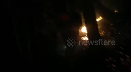Wildfire rips through forest as agricultural burning continues in Thailand