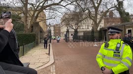 King Charles III leaves Clarence House after Prince Harry Visit