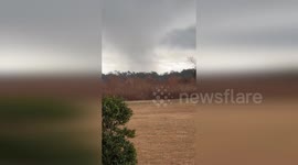 Tornado Touching Down in Valdosta, Georgia During Severe Storms