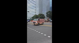 Dancing Traffic Policeman in Singapore