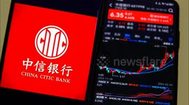 The stock market of China CITIC Bank in Yichang