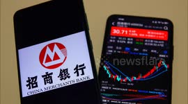 Stock market of China Merchants Bank in Yichang