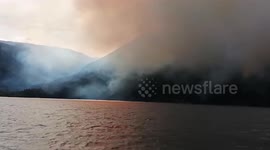 Region on high alert as forest fire burns through national park in Argentina