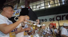 Revellers enjoy pre-carnival celebrations in Brazil's Sao Paulo