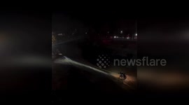 Woman Saved from Flood Control Channel in Escondido, USA